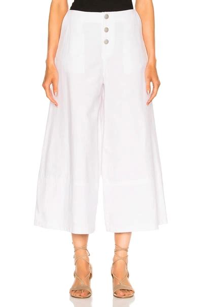 see by chloe wide leg pants|See By Chloe Wide Leg Cropped Pants in Powder .